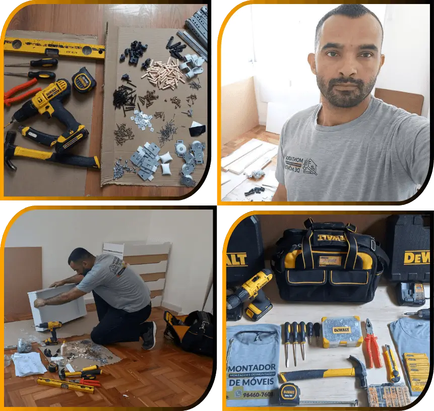 Montador de móveis particular com mais de 23 anos de experiência no Rio de Janeiro